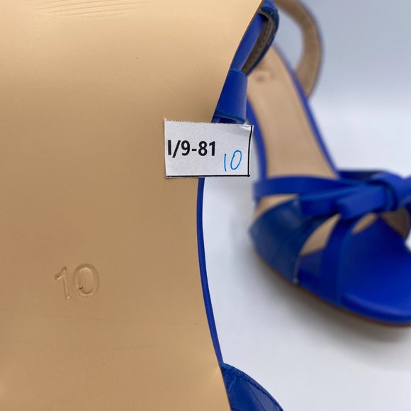 A NUYG Blue Bow High Heel Cutout Slingback Sandal - Picture 12 of 14